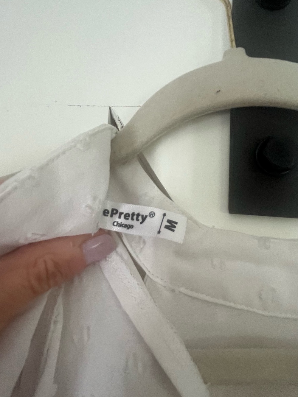 ePretty White Ruffled Halter Top - Picture 5 of 5